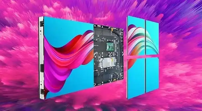 LED Screens use dedicated receiver cards