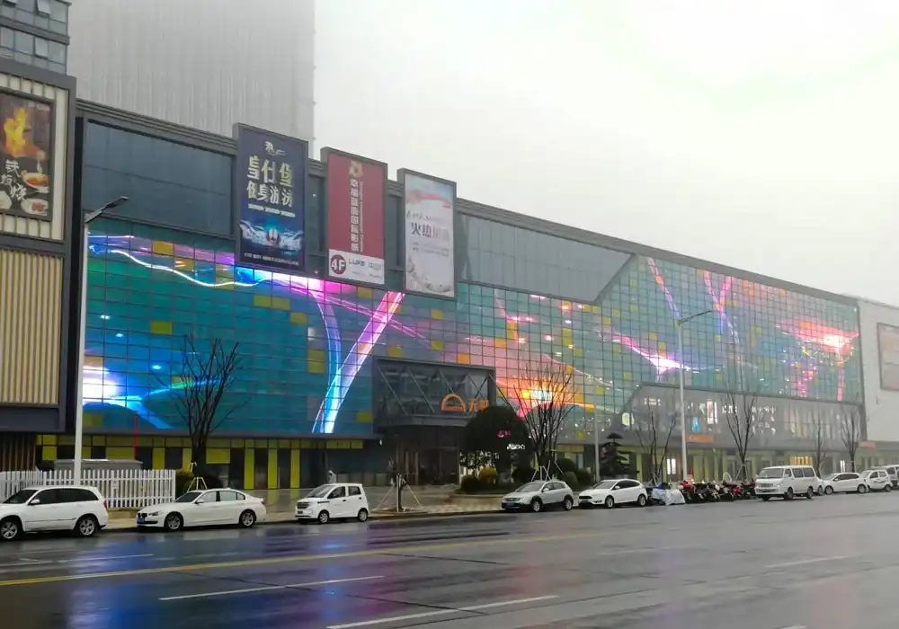 A portable LED video wall makes a bold statement